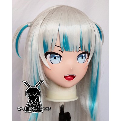 (RB321)Customize Full Head Quality Handmade Female/Girl Resin Japanese Anime Cartoon Character Kig Cosplay Kigurumi Mask